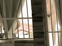 Real window voyeurism with extremely hot naked body seen