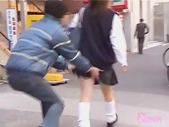 Tender Japanese schoolgirl in a nasty sharking video