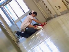 Deceived by kinky man nurse gets her skirt pulled up