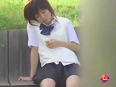 Public boob sharking of a delicious Japanese cutie